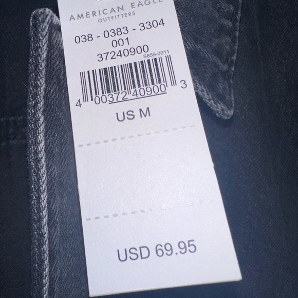 American Eagle Outfitters Charcoal Denim Jacket - Picture 6 of 6